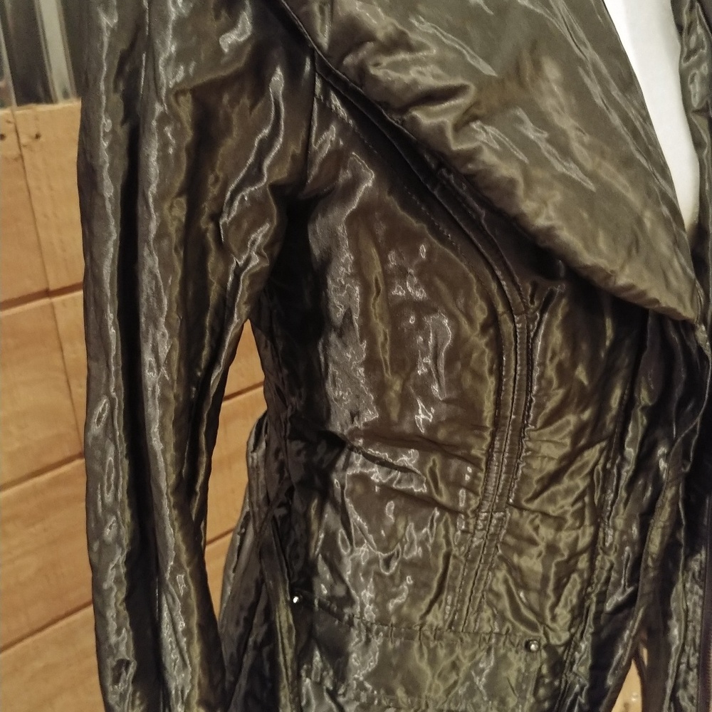 Cache Gray crinkle jacket. - Picture 2 of 4